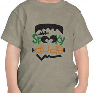 Spooky Dude Halloween Toddler Tee, Halloween Shirt, Kids Halloween Costume Tee, Toddler Fall T-Shirt Cute Kids Halloween Shirt, Frankenstein