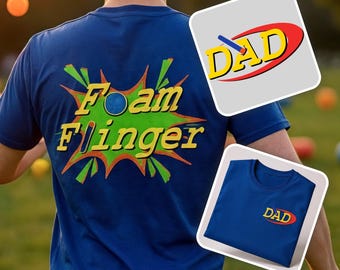 Nerf Gun Shirt for Dad, Fun Dad Tee Shirt, Father's Day Gift, Boy Dad T-Shirt, Family Nerf War, Funny Dad Apparel, Gift for Dads, 90’s Style
