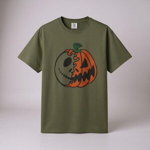 Jack Skellington Halloween T-shirt, Pumpkin Face Tee, Halloween Parent Shirt, Nightmare Before Christmas, Fall Fashion, Jack O Lantern Shirt image 7
