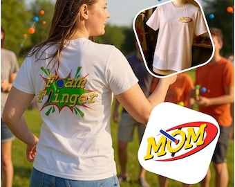 Nineties Nerf T-Shirt for Mom, Mother's Gift, Funny Mom Shirt, Nerf Tee, Mom Birthday Present, Family Game Night Top, Retro Mom Life Shirt