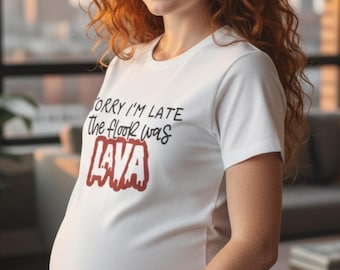 Kids The Floor is Lava T-Shirt, Funny Shirt for kids, Lava game tee, Silly game shirt, The Floor is Lava shirt for parents, Fun Mom Shirt
