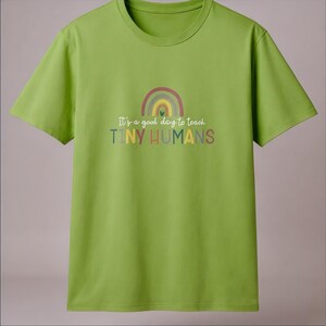 Funny Teacher Apparel, Elementary School T-Shirt, Teaching Tiny Humans, Educator Gift, Teaching Tee, Back to School Shirt, Classroom Shirt image 3