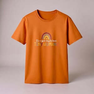 Funny Teacher Apparel, Elementary School T-Shirt, Teaching Tiny Humans, Educator Gift, Teaching Tee, Back to School Shirt, Classroom Shirt image 4