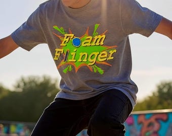 90's Style Nerf Shirt for Kids, Nerf Clothing for Youth, Kid's Graphic Nerf Tee, Teenager T-Shirt, Retro Nerf Shirt, Boys' Trendy Shirt