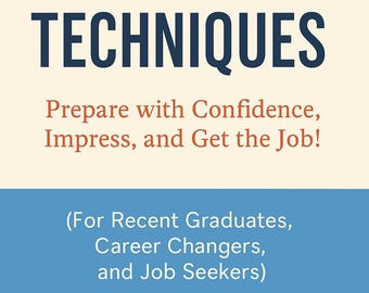 Interview Techniques - STAR Method Job Prep Guide | Printable + Digital eBook & Worksheet | Career Planner | Behavioral Questions PDF