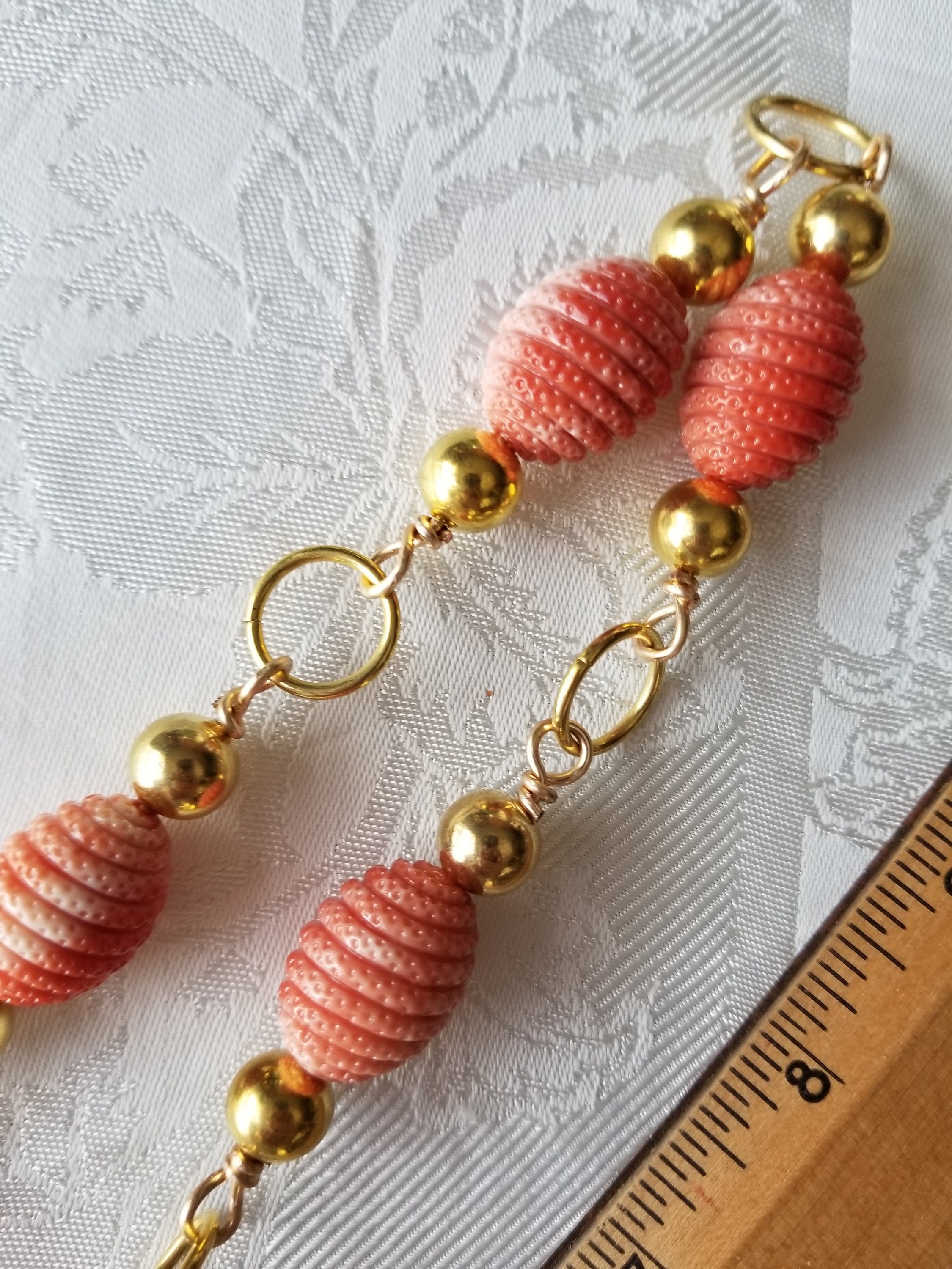 Pendentif Artisanal Ancien – Corail Naturel MOMO Rose, Certificat Origine Japon (67 Ct)