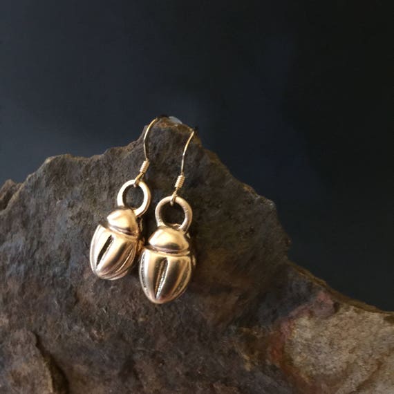 Scarab Beetle Earrings