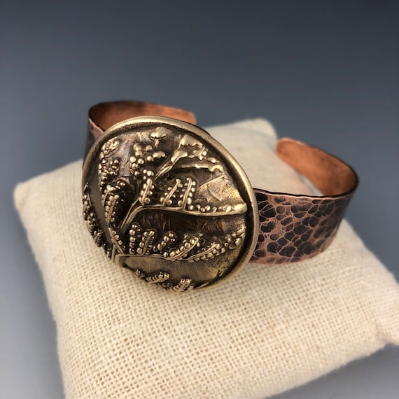 Bronze and Copper Dome Bracelet