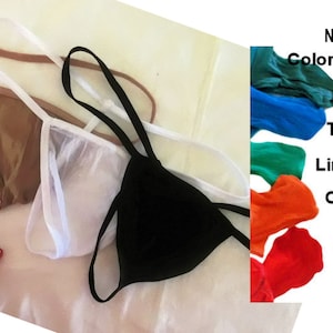 Herr Micro G-string Sömlösa Strumpbyxor Stretchiga Strumpbyxor Bekväma UNIKA Roliga Sexiga Coola Stöd 6 Nya Färger