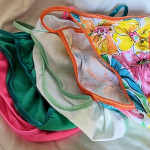 Men's SEAMLESS Brief String Bikini Body Hugger SUMMER COTTON Fun Bright