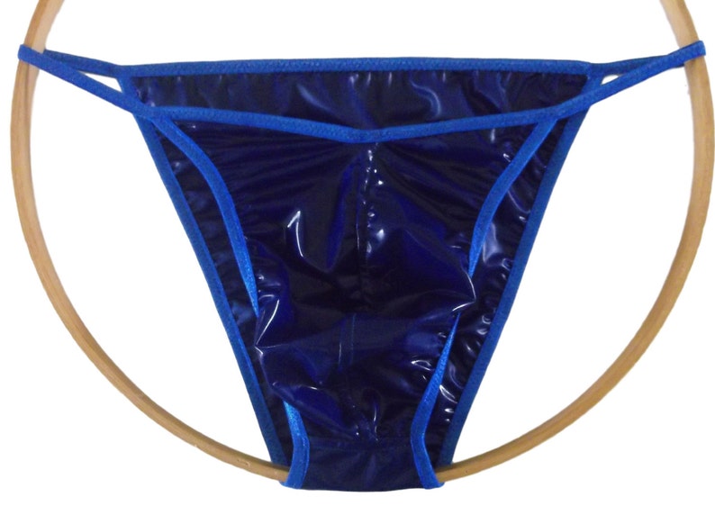 Men S Brazilian String Bikini Latex Rubber Shiny Jelly Etsy