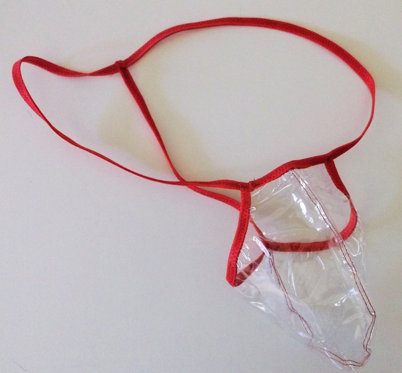Men's Clear Plastic WELL ENDOWED PVC Thong G String Etsy