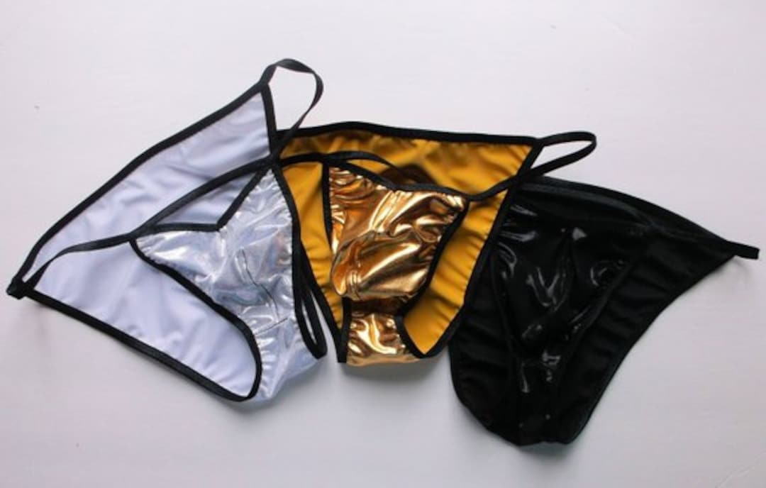 Mens String Bikini V Front BRAZILIAN TANGA Underwear Brief Beach ...