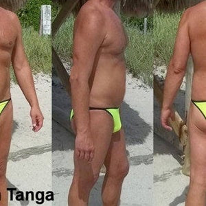Slip bikini da uomo con perizoma, parte anteriore sagomata, tanga brasiliano, intimo da spiaggia, abbronzatura, nudismo, spa, su misura per te, nuoto e tempo libero, NUOVI colori!
