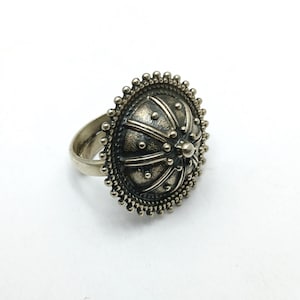 925 Sterling Silver Ring, Handmade Vintage Silver Adjustable Ring, Men&#39;s Ring, Christmas Gifts, Ring For Gifts, Vintage Design Ring