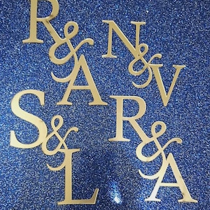 Wedding Initial Fancy Design Personalized Customize Wedding Cake Backdrop
