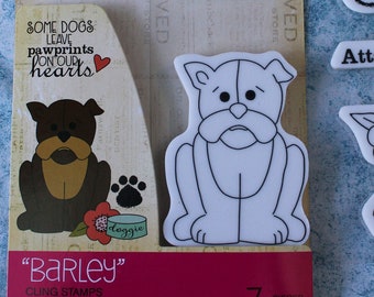 Julie Nutting Barley Dog Cling Stamp Set