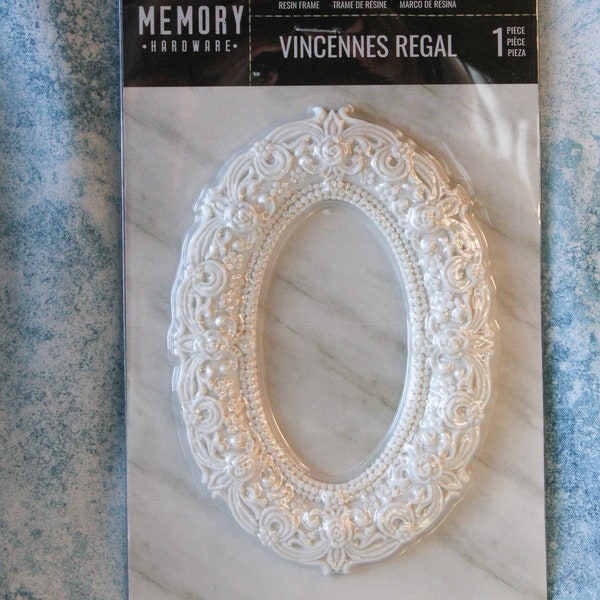 6 inch oval resin  paintable decorative frame  Vincennes Regal Memory Hardware