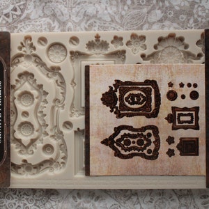 Ornate Frames Molds re-design Prima Silicone for resin clay food safe chocolate