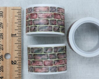 Road Washi Tape Brick Road Brown Washi Tape Brick washi tape 15mm X 7m Brown Bricks