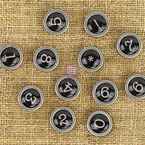 Cijfertoetsen typemachine Finnabair Mechanicals