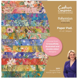 Colección de papel Boho 6x6 de Sara Davies Crafter's Companion