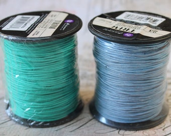 Wax cord trim from Prima 25 yard spool blue moon or forest