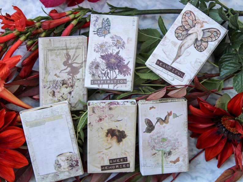 Decorative Matchbox Jodie Lee Butterfly Set of 6 Prima Etsy