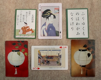 6 Japanese game cards for ATC Swap Cards Pictorial playing cards