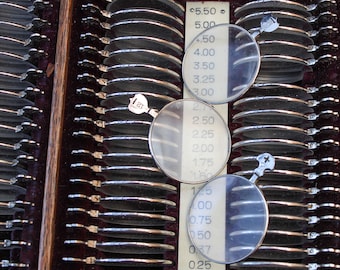 Opticians Lens for pendants, collages Steampunk style Lenses