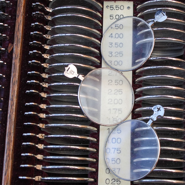 Opticians Lens for pendants, collages Steampunk style Lenses