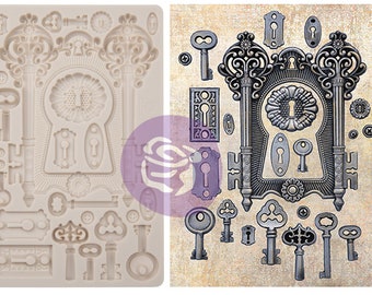 Locks & Keys Frames Molds re-design Prima Silicone for resin clay food safe chocolate