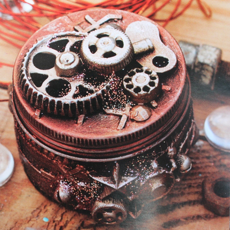 Mechanica Molds Steampunk Gears Finnabair Silicone for resin clay food safe chocolate image 4
