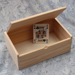 Wood box with Lid New Alterable Unfinished larger 8x5x3