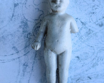 4 inch Frozen Charlotte Doll German Antique Broken Porcelain for Mixed Media Art