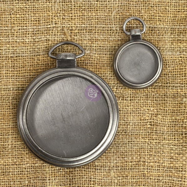 New Metal Pocket Watch Case Frame Finnabair Mechanicals to add to your Collage and Art