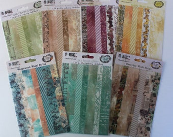 Washi Tape Strip sets 49 and Market Wedgewood Everyday Sky Natural Sage Butter Raspberry