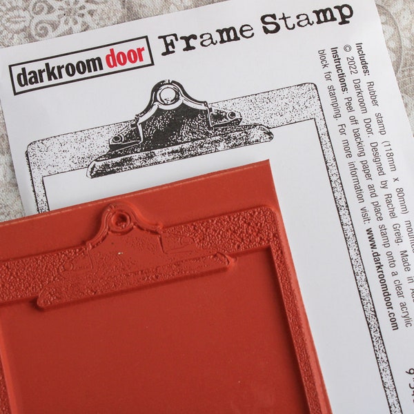 Clipboard frame Unmounted Rubber Stamp darkroom door