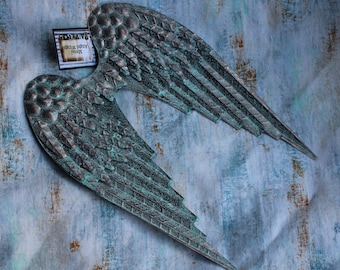 Metal Angel Wings 10.5 inch Salvaged Craft