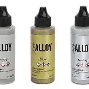 2oz Alloy Alcohol ink bottles Metallic Tim Holtz Ranger
