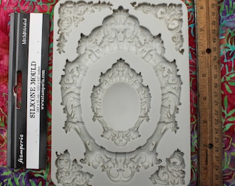 Stamperia Frames Mold Oval Ornate Silicone for resin clay