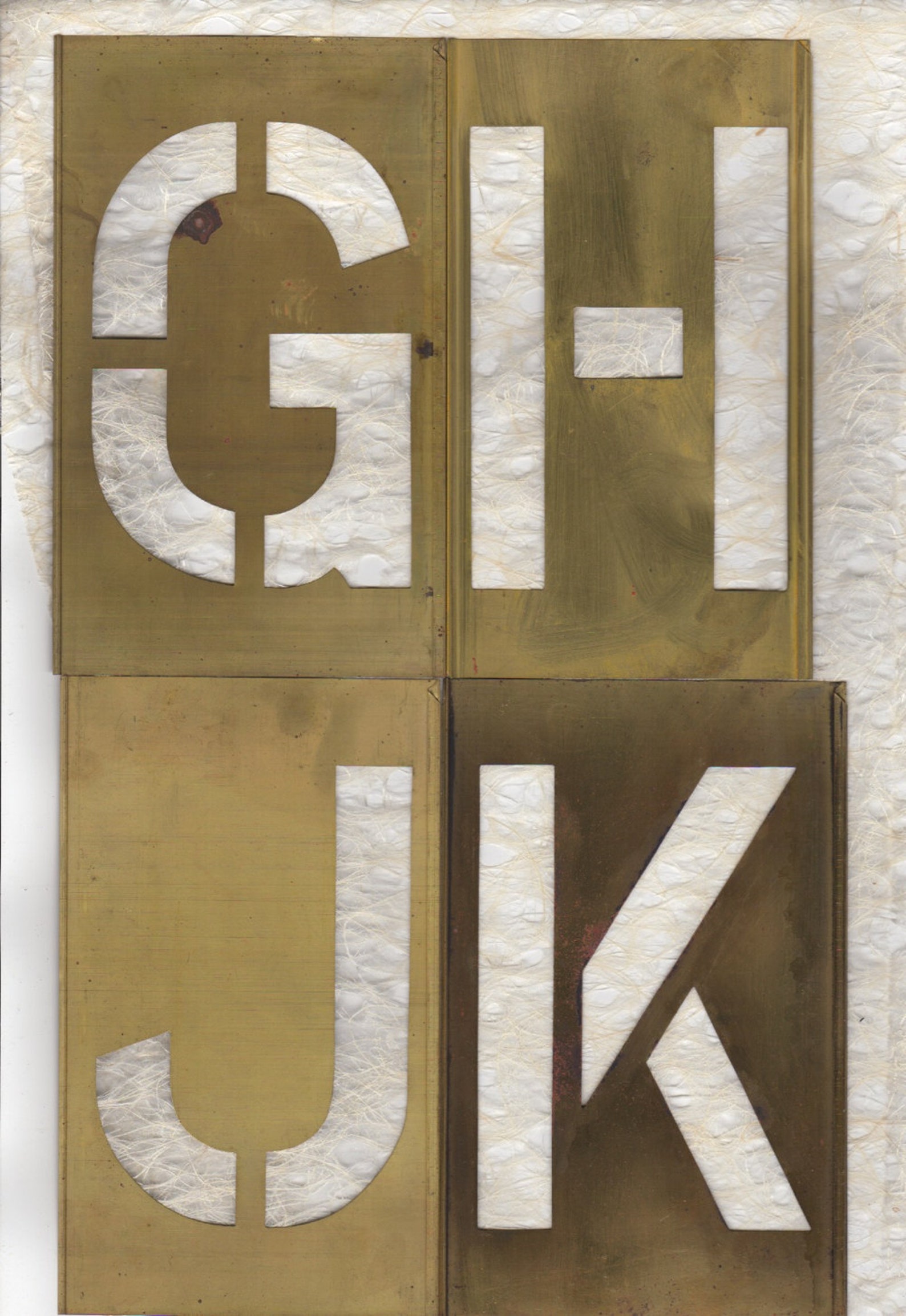 6 Inch Stencil Letter Alphabet Brass Stencil Including Etsy
