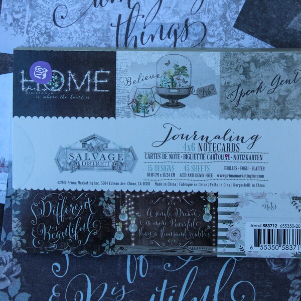 Prima Marketing Aquarellpapierblock 'Salvage District' – 15,3 X 15,3 Cm, 6 Designs, Säurefrei