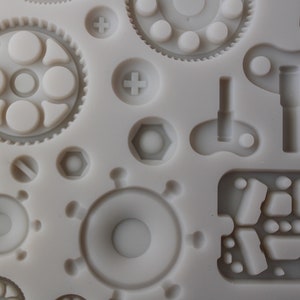 Mechanica Molds Steampunk Gears Finnabair Silicone for resin clay food safe chocolate image 3