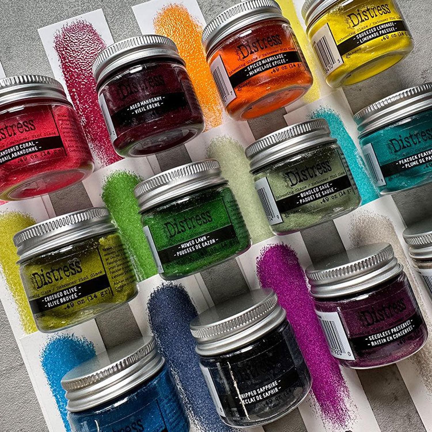Distress Embossing Powder Glaze 12 nieuwe kleuren Tim Holtz Ranger