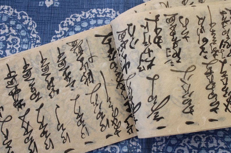 Long Daifukucho/antique accounting handwriten ledger from Japan dated Tenpo 14 1844 image 5