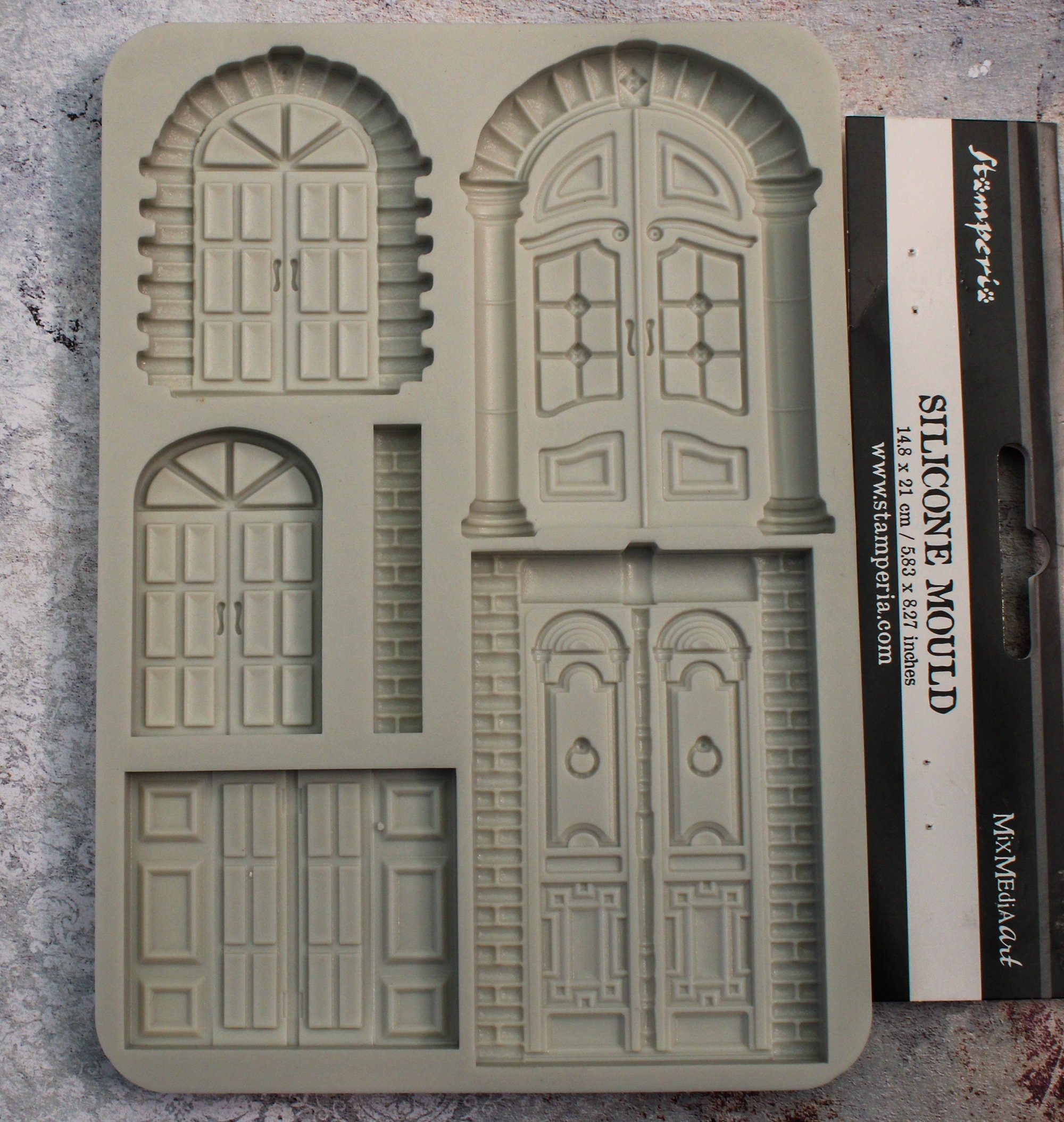 Lavender Provence Window Door Silicone Mold From Stamperia Doll