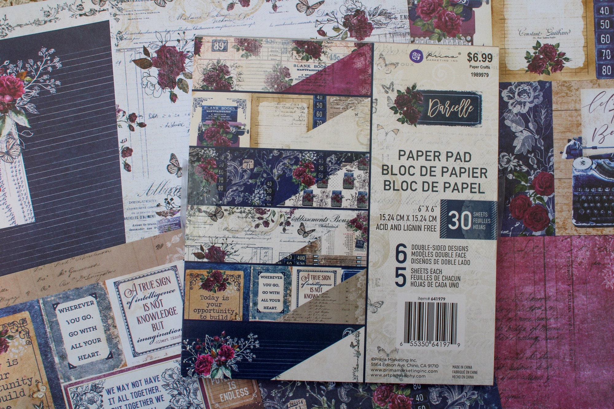 Craft Consortium Bloom & Wild Paper Pad - 6in x 6in