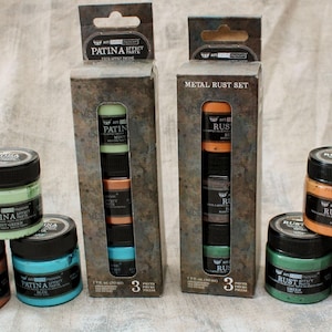 Paste Effects in Rust or Patina Finnabair Art Basics Prima Marketing