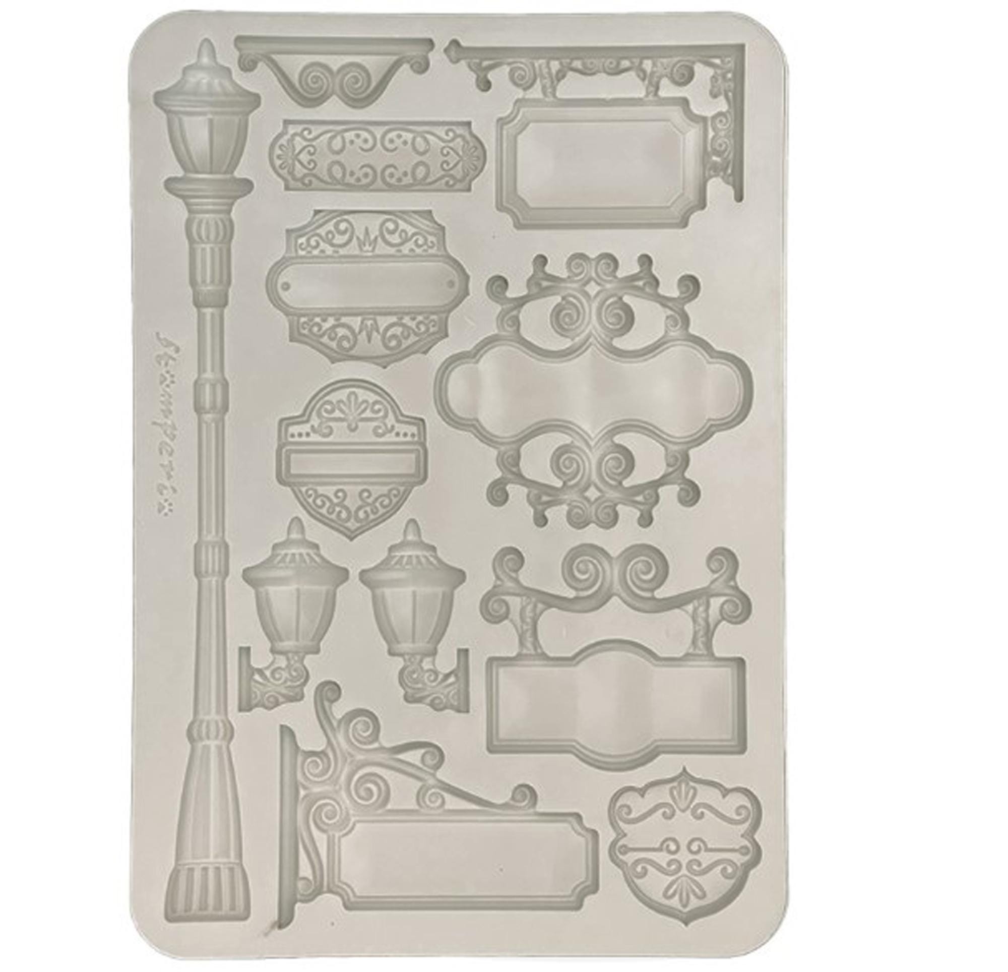 Art of Traveling plates Molds Silicone for resin clay Stamperia